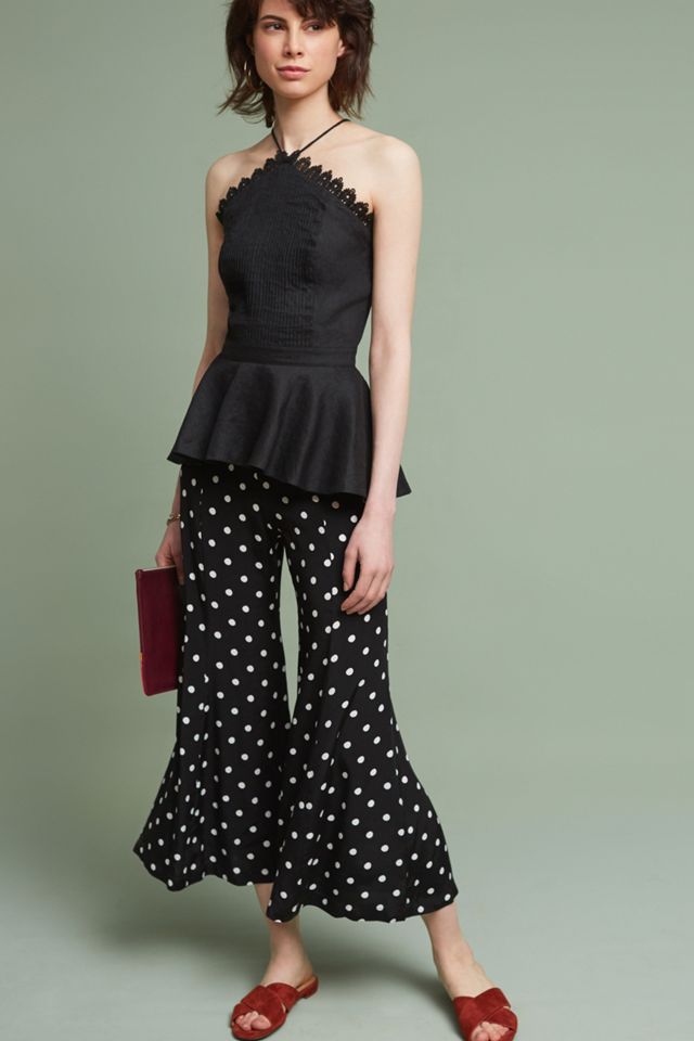 Structured Lace Peplum Top #3