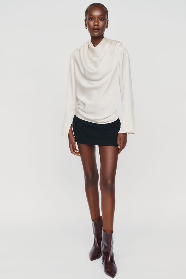 WAYF Draped Long-Sleeve Top #3