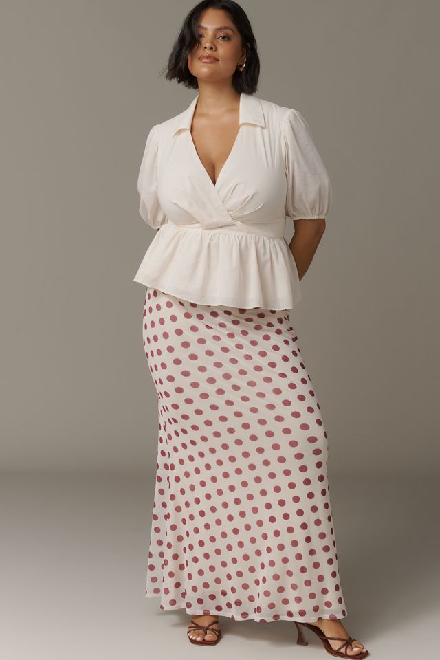 Hutch Fowler Puff-Sleeve Peplum Top #3