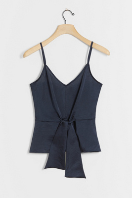Hutch Lidia Tie-waist Cami In Blue