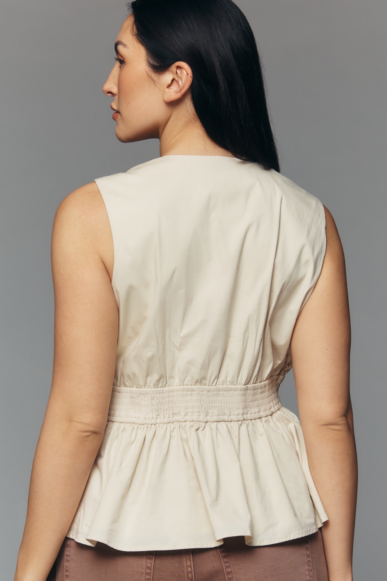 Hutch Chance Strapless Peplum Top