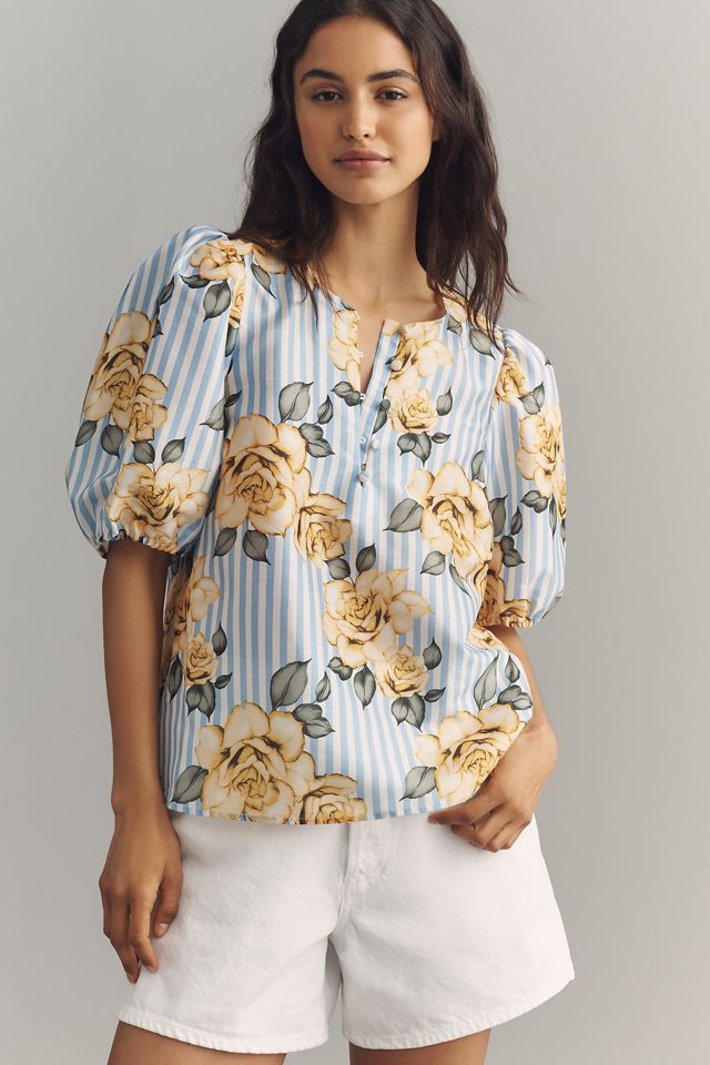 Hutch Atlas Puff-Sleeve Top | Anthropologie