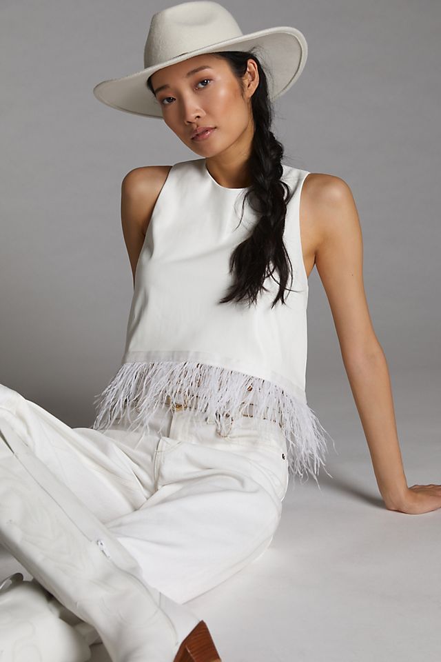Feathered Tank | Anthropologie