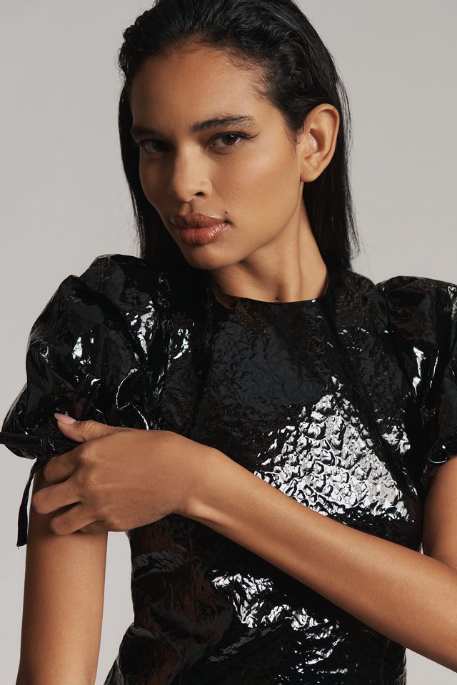 Hutch Leather Crinkle Top #3