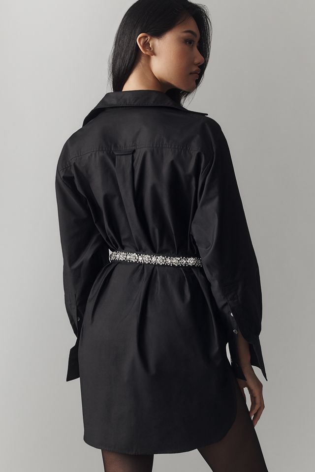 Hutch Crystal Belted Buttondown Shirt #2