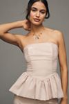 Hutch Strapless Bubble Peplum Top