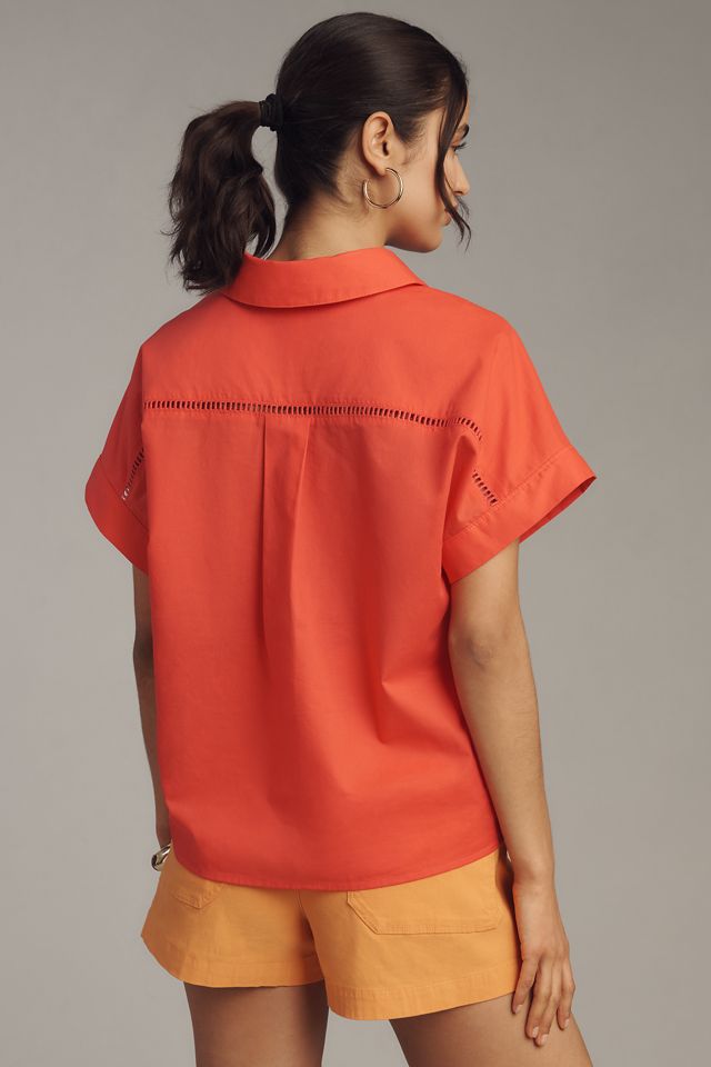 Hutch Lisha Short-Sleeve Collared Top #1