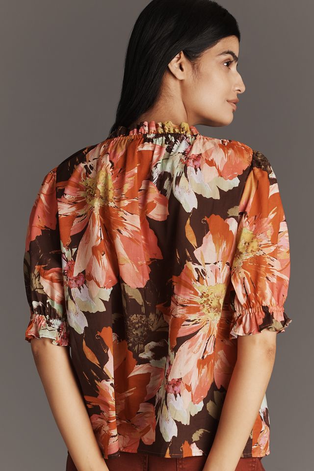 Hutch Lake Printed Blouse #1