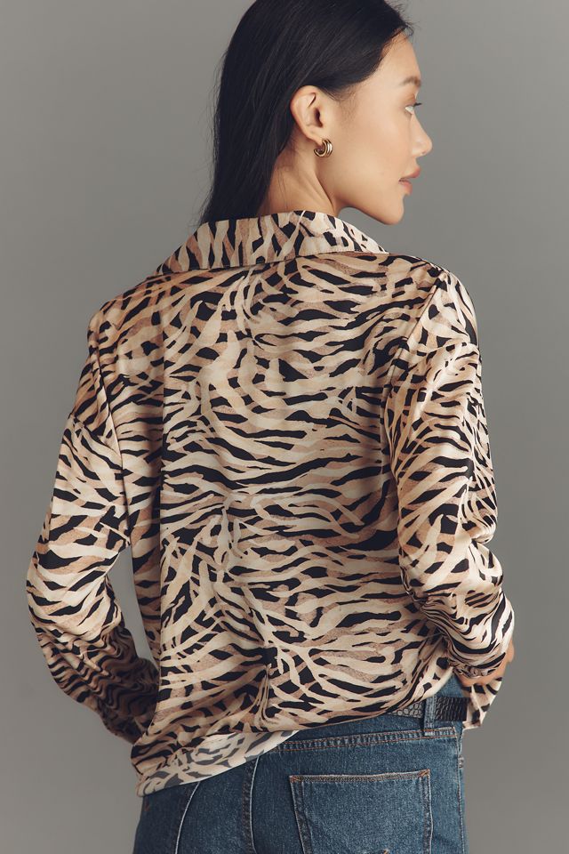Hutch Ayer Long-Sleeve Collared Blouse #1