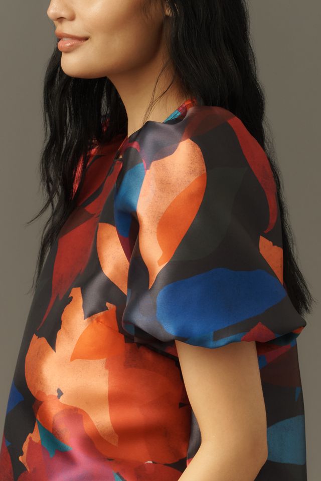 Hutch Puff-Sleeve Printed Blouse #3