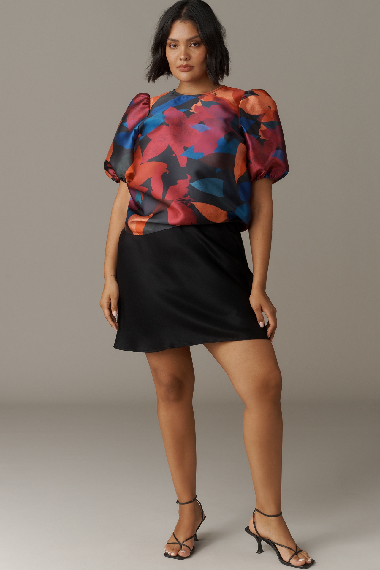 Hutch Puff-Sleeve Printed Blouse