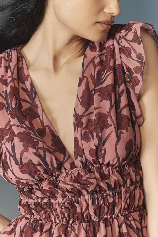 Hutch Flutter-Sleeve V-Neck Blouse #3