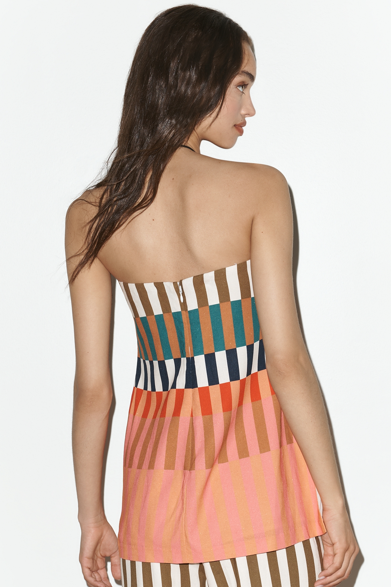 Hutch Strapless Stripe Tunic