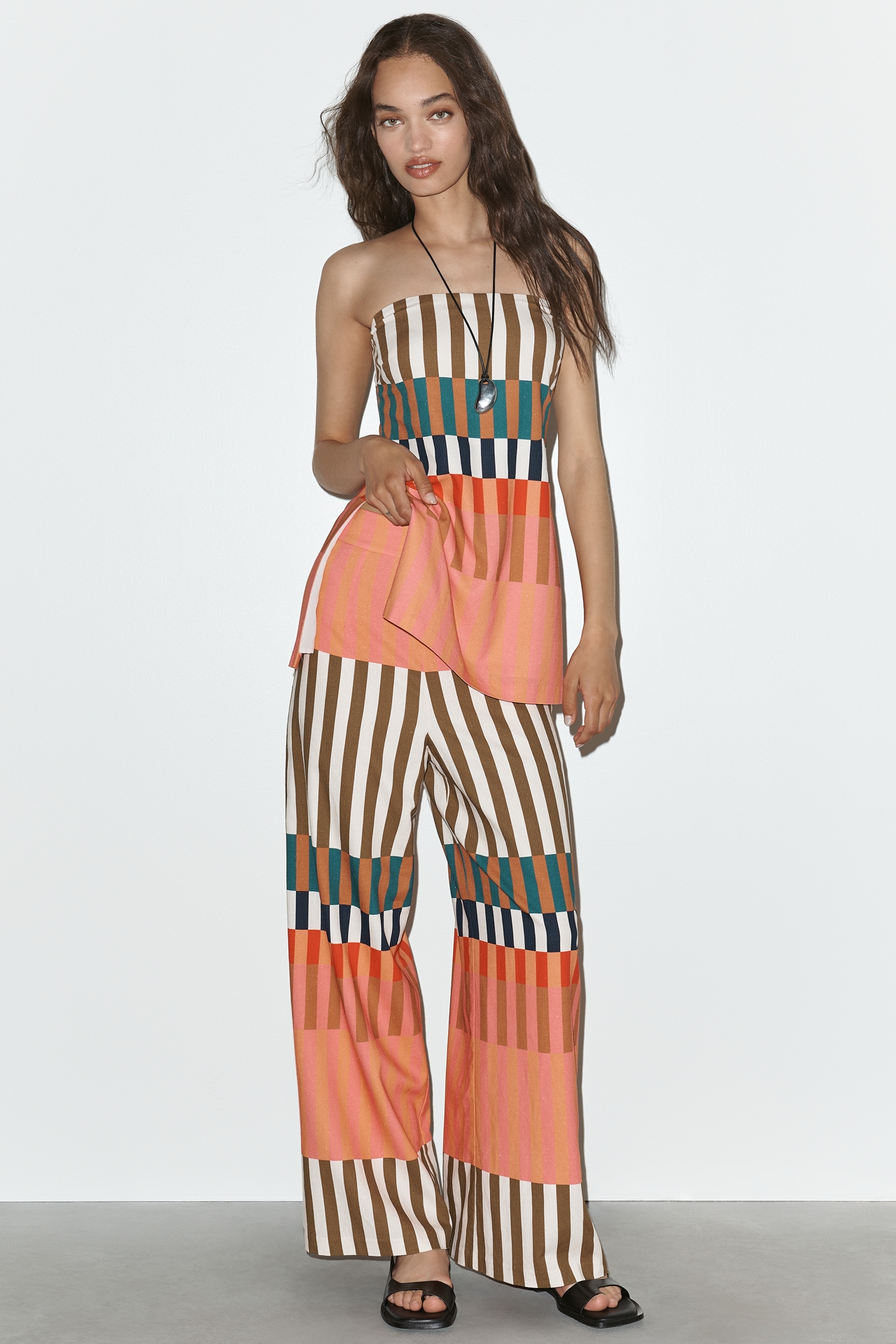 Hutch Strapless Stripe Tunic