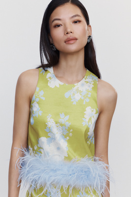 @loverlygrey x Anthropologie Clementine Faux Feather Top by Anthropologie