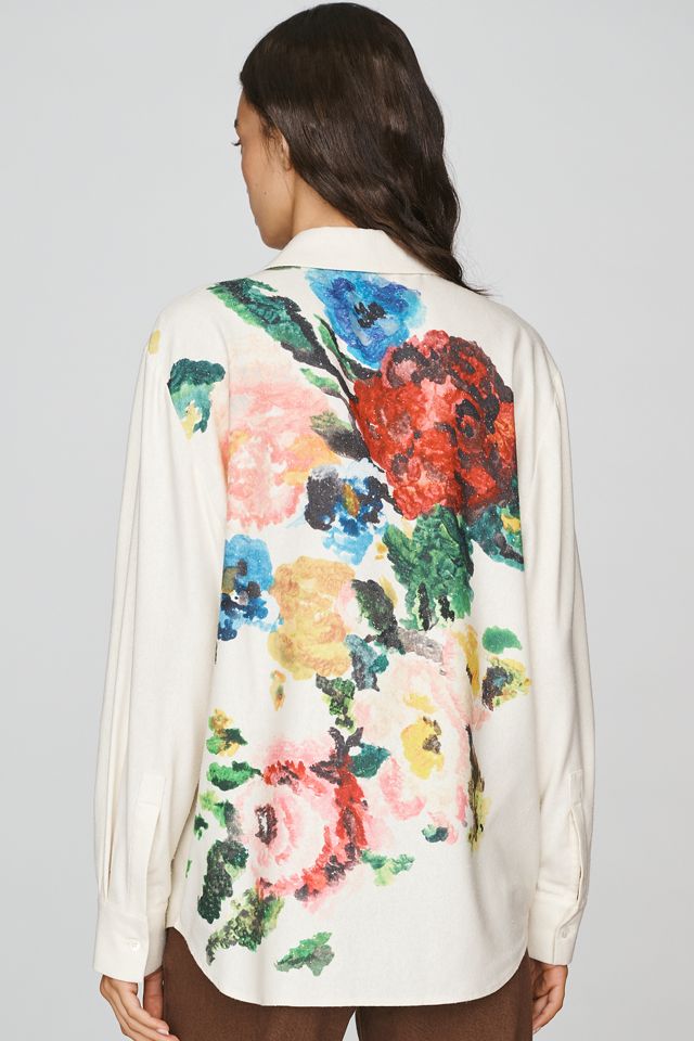 Stine Goya Noil 100% Silk Buttondown Shirt #1