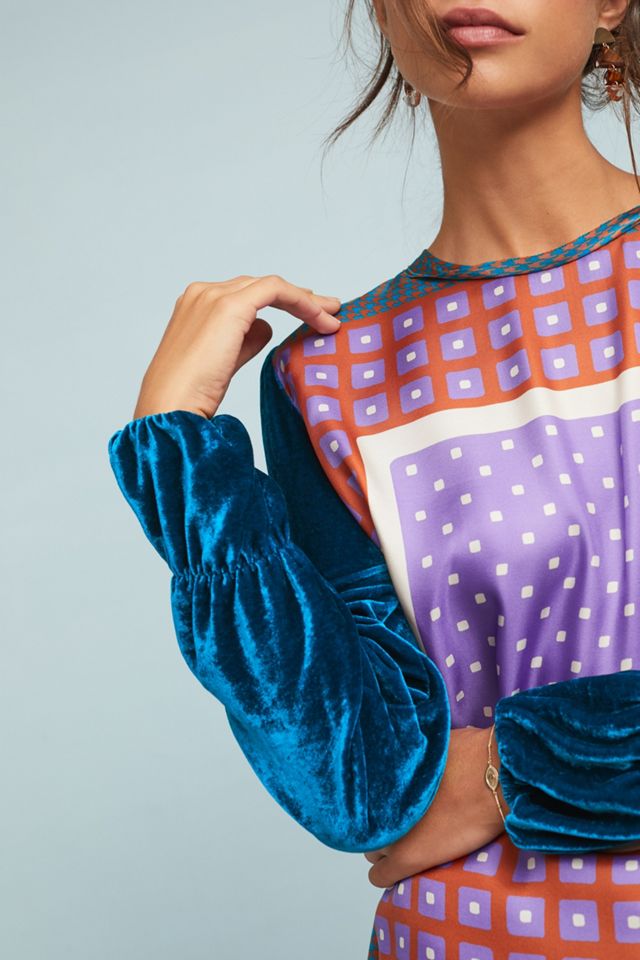 Geometric Silk Pullover #2