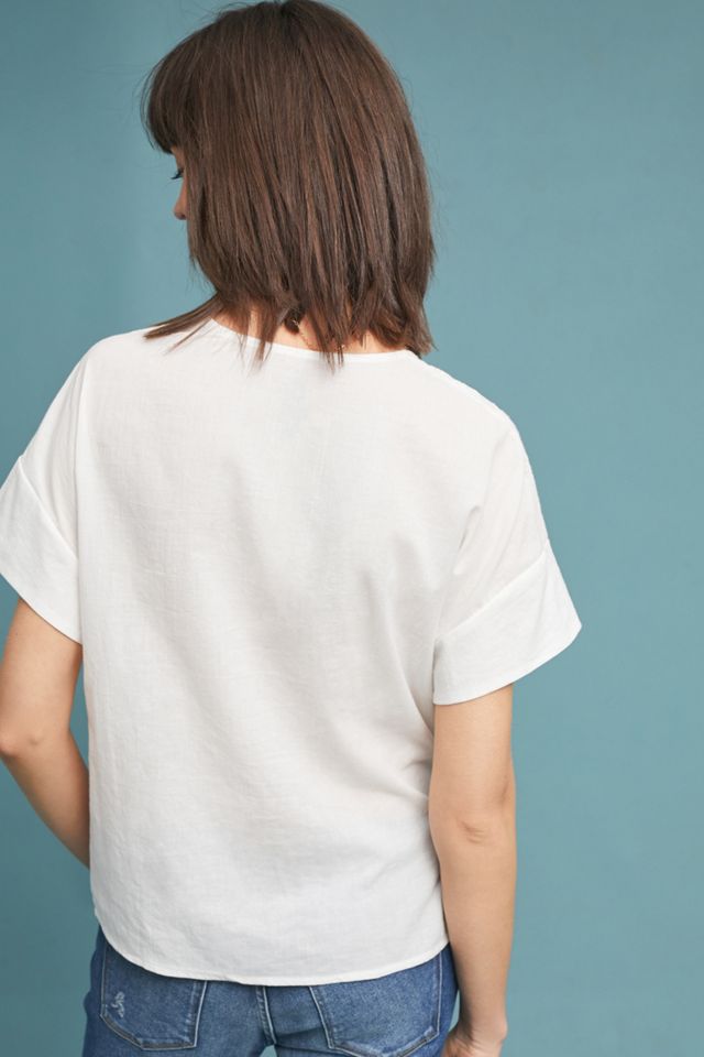 Pineapple Eyelet Wrap Top #2