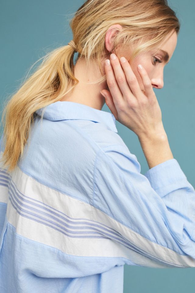 Sporty Striped Buttondown #2