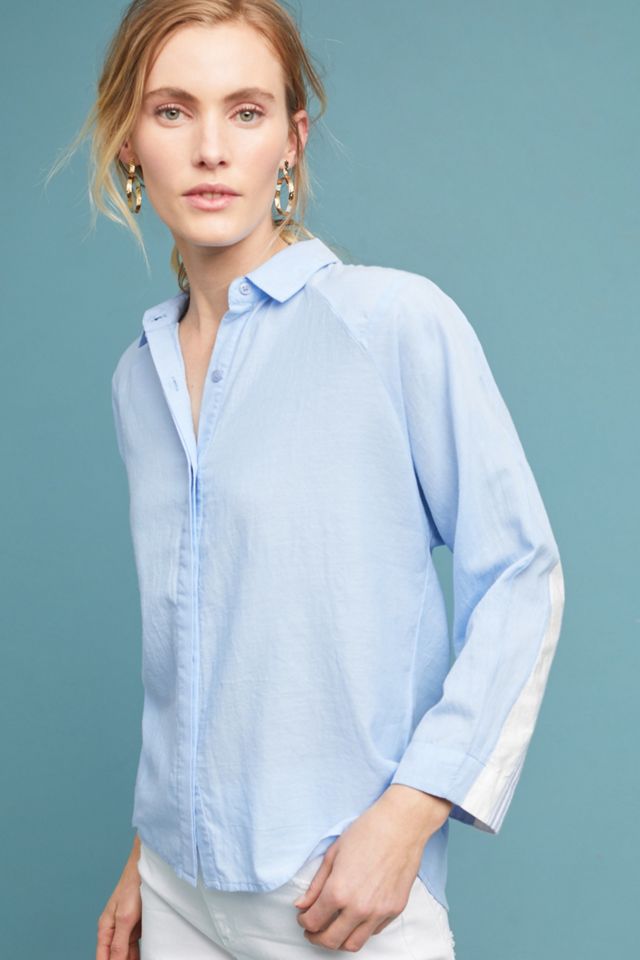 Sporty Striped Buttondown #3