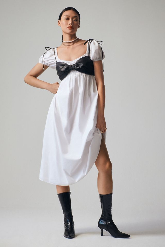 Pilcro Faux Leather Micro Bustier #1