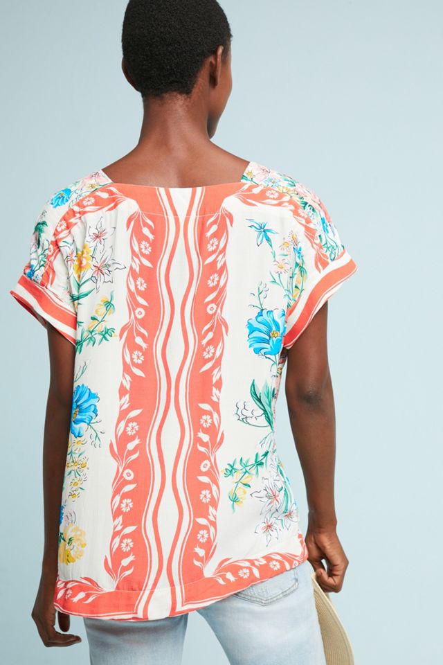 Romina Scarf-Printed Top #1