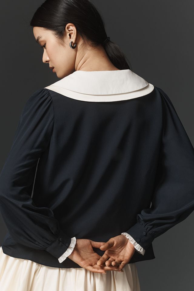 RIXO Eimer Silk Top #3