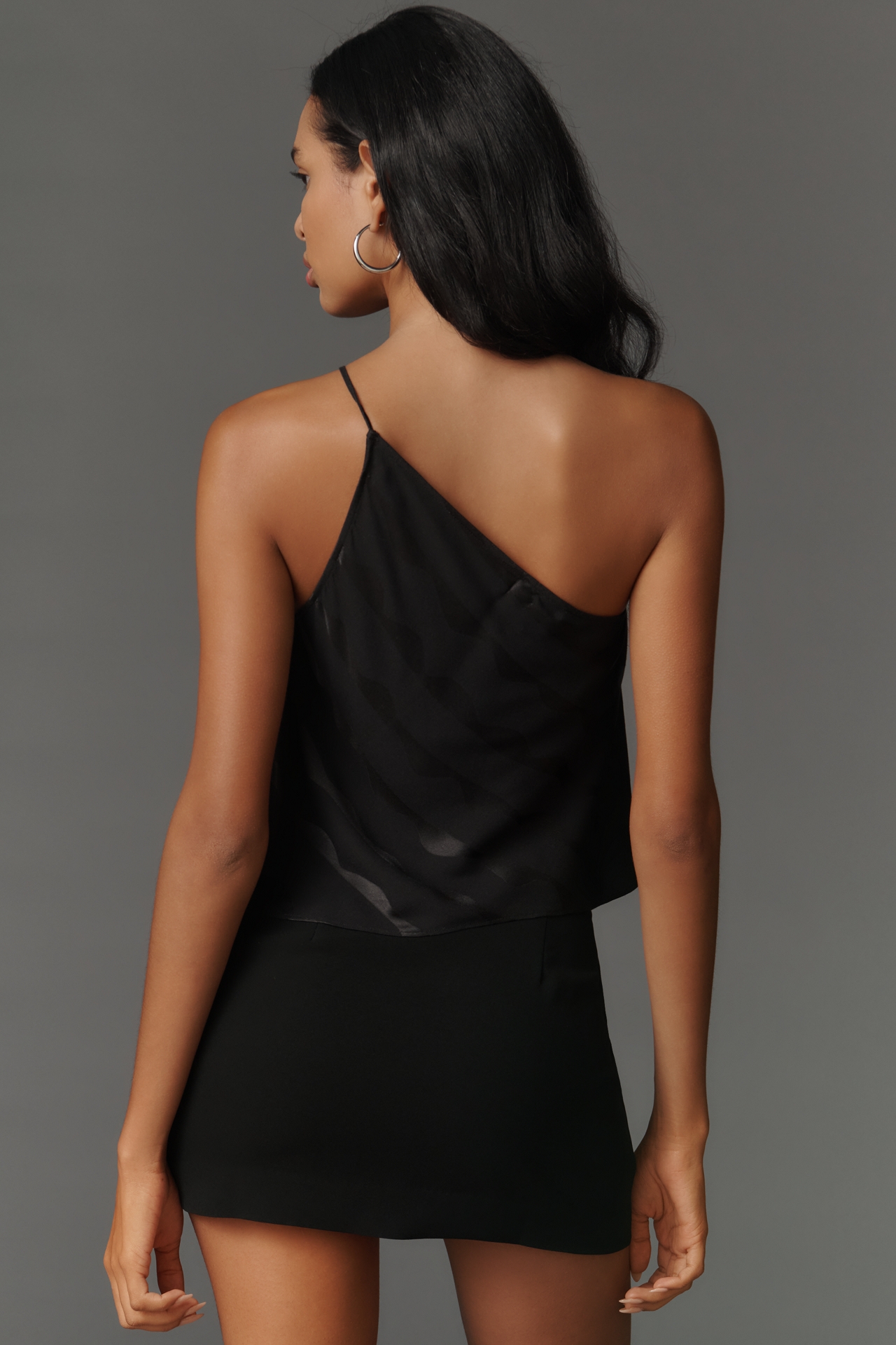 RIXO Hedley One-Shoulder Top