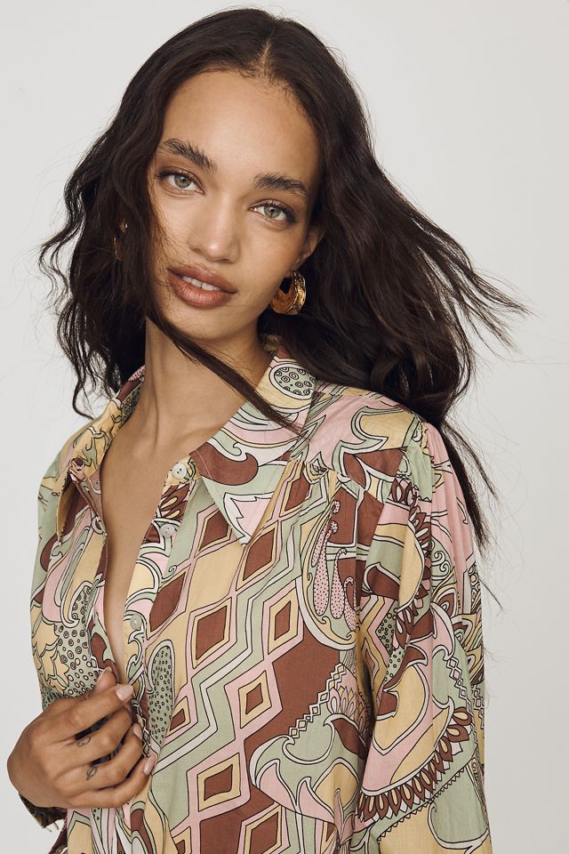 RIXO Blake Cotton Top #3
