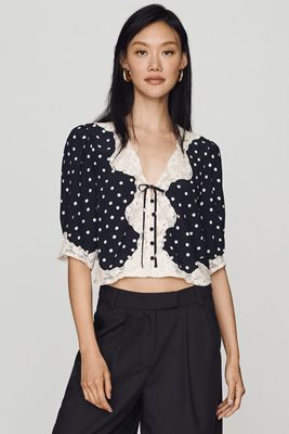 Polka Dot & Dotted Tops | Anthropologie