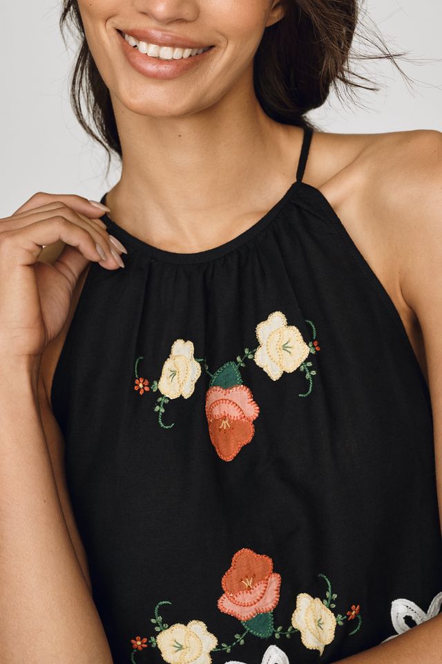 RIXO Cilla Embroidered Top #2