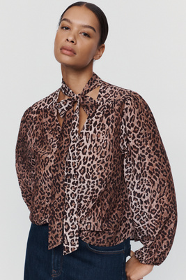 RIXO Moss 100% Silk Blouse by Anthropologie