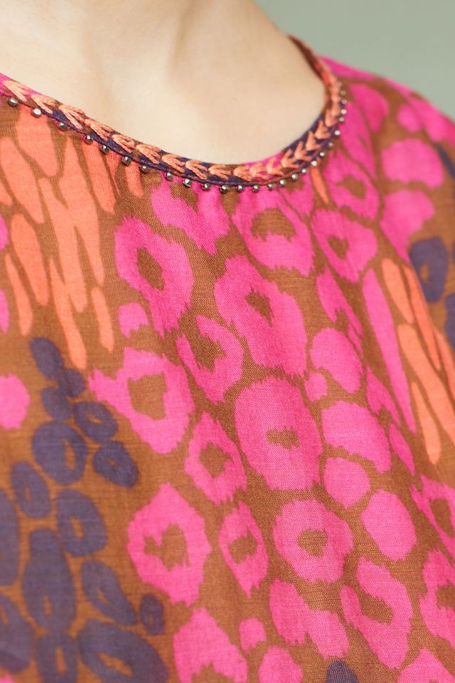 Blusa leopardo con volantes #1