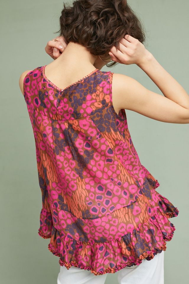 Blusa leopardo con volantes #2
