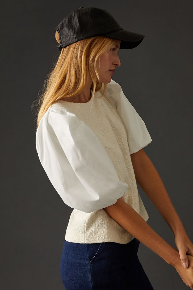 By Anthropologie Puff-Sleeve Blouse #1