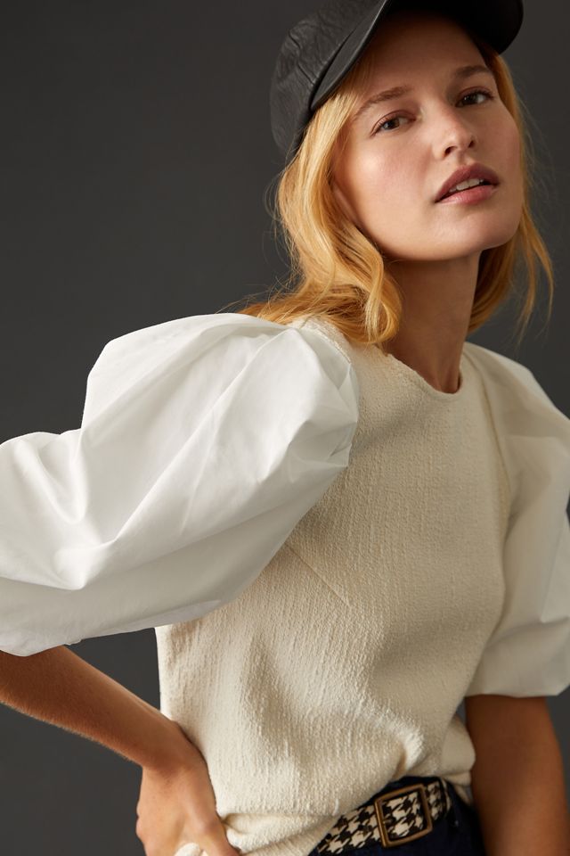 By Anthropologie Puff-Sleeve Blouse #2