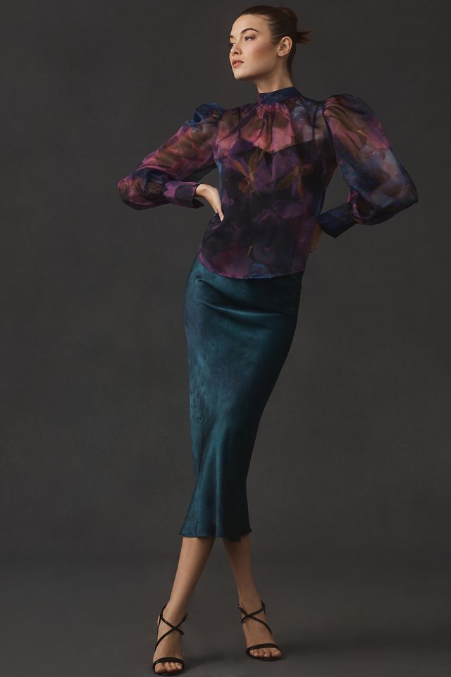 By Anthropologie Organza Blouse #2