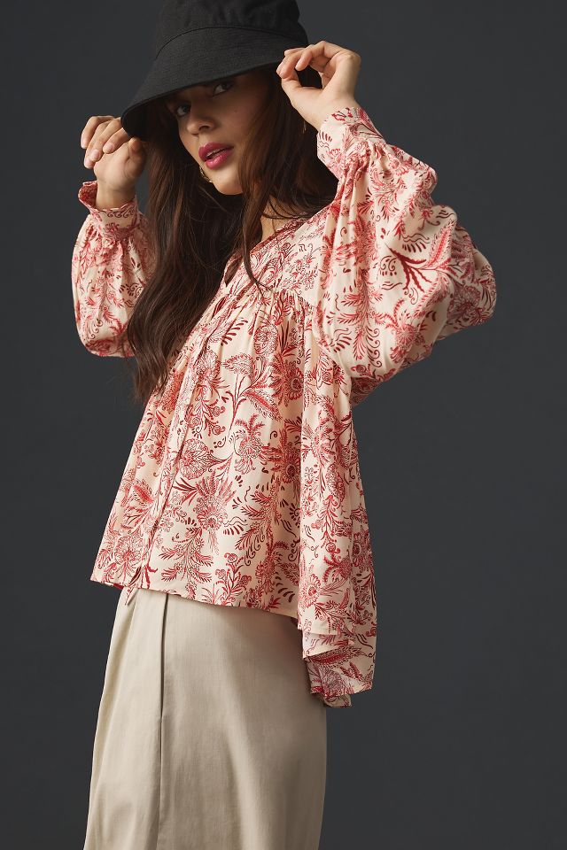 Anthropologie peasant sales blouse