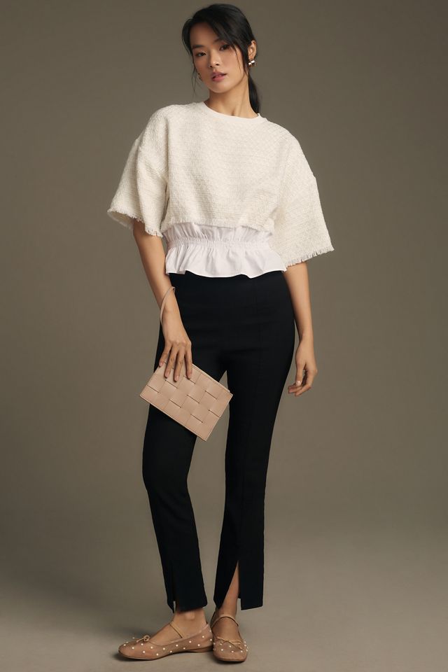 Maeve Tweed Ruffle Twofer Blouse #2