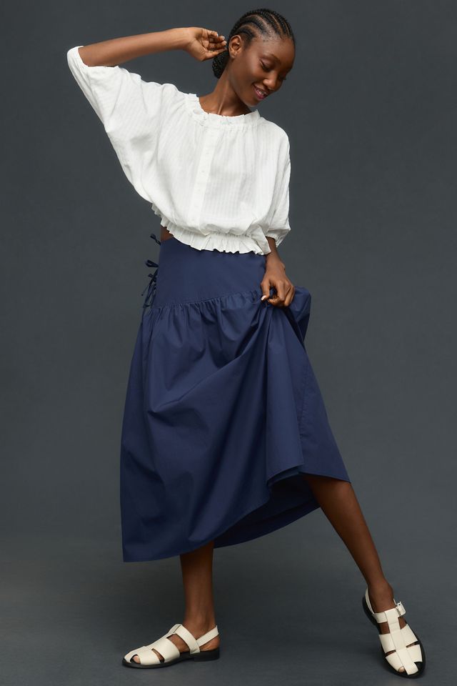 Maeve Long-Sleeve Buttondown Blouse #3
