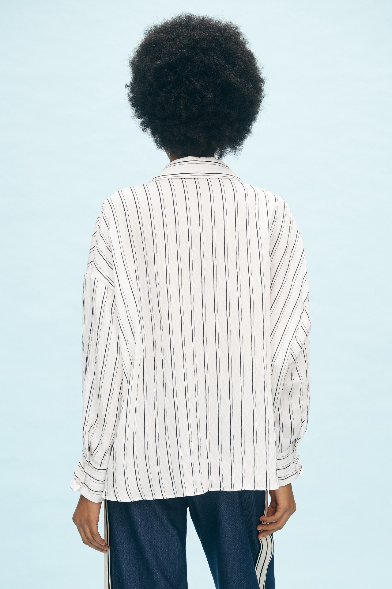 The Dylon Long-Sleeve Wide-Placket Top