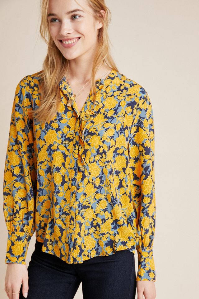 Augustina Ruffled Buttondown #3