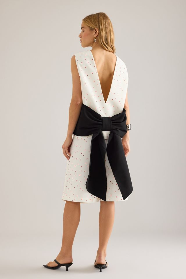 Stella Nova Heart Print Bow-Back Top #3