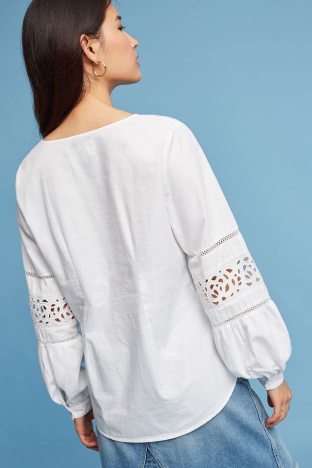 Lace Cutout Blouse #1