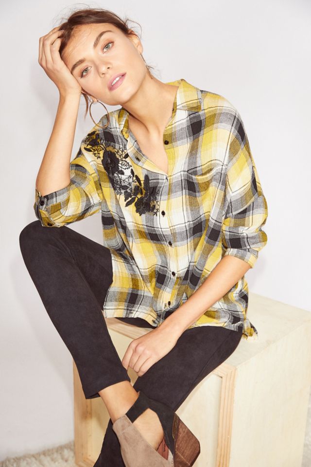 Embroidered Plaid Buttondown #3
