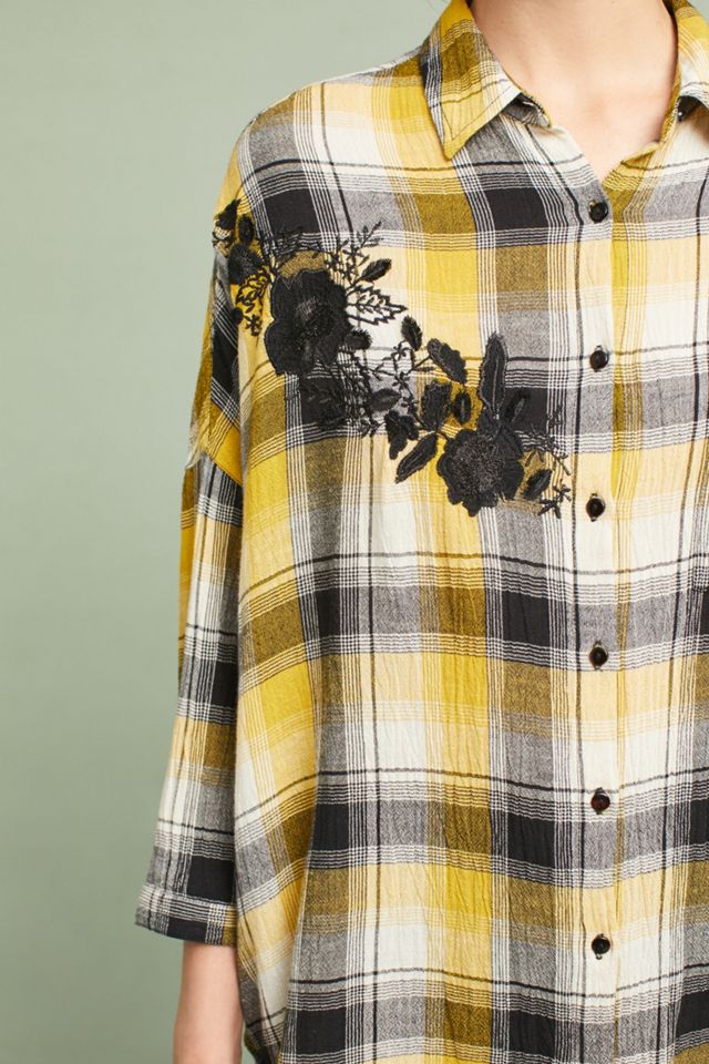 Embroidered Plaid Buttondown #1