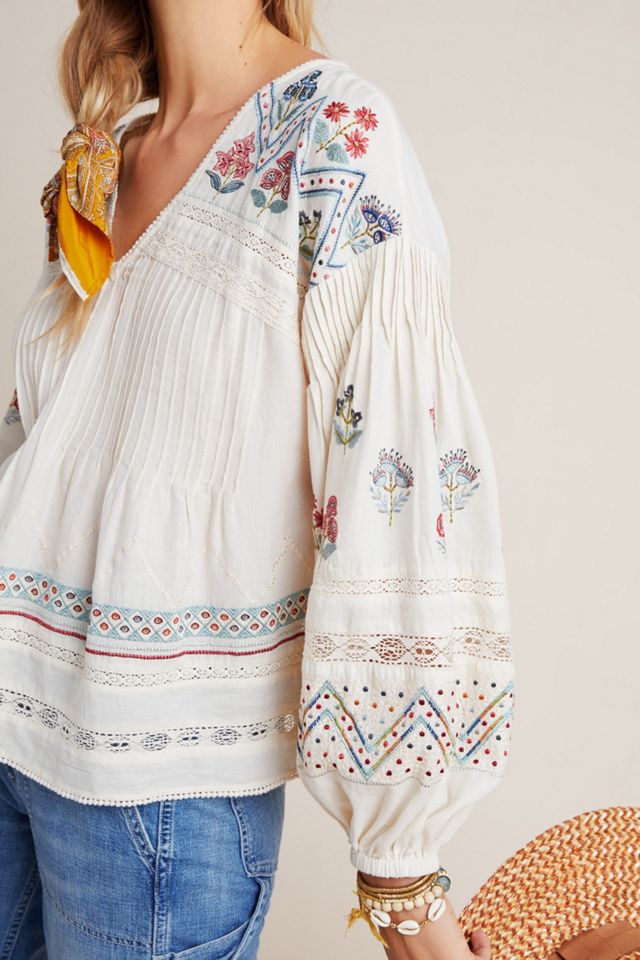 Kayla Embroidered Blouse #3