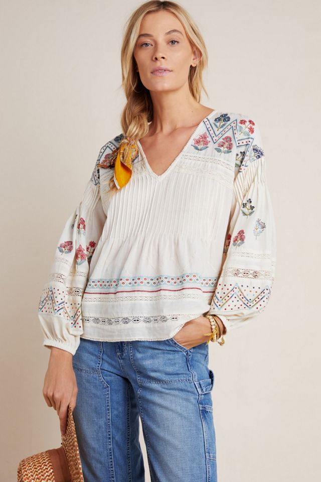 Kayla Embroidered Blouse #4