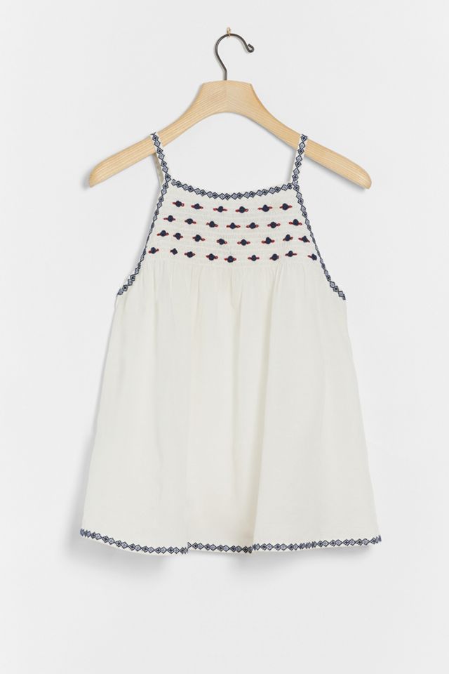 Pilcro Harlee Embroidered Tank | Anthropologie