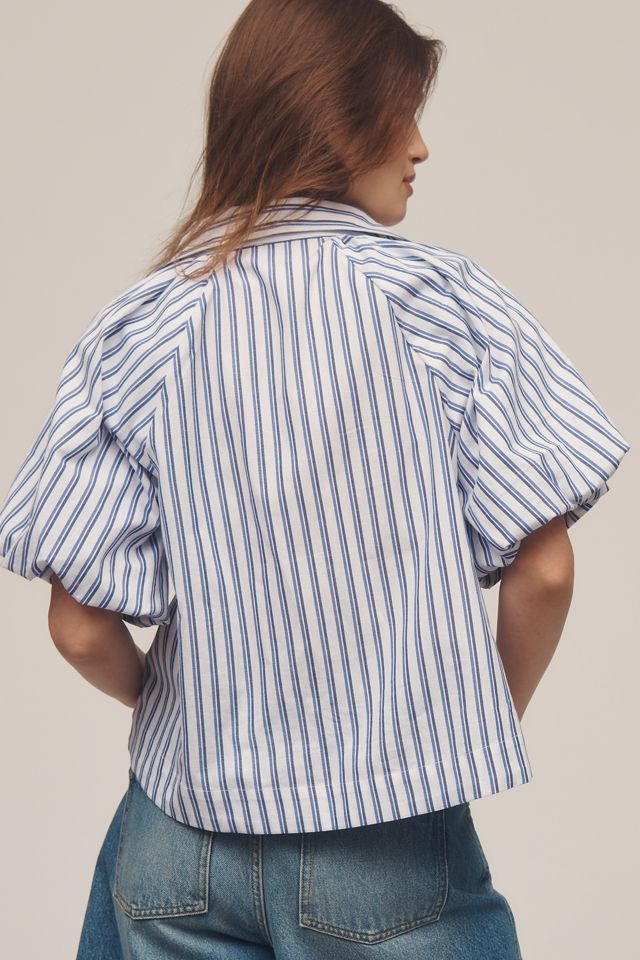 The Zooey Bubble-Sleeve Blouse by Maeve #1